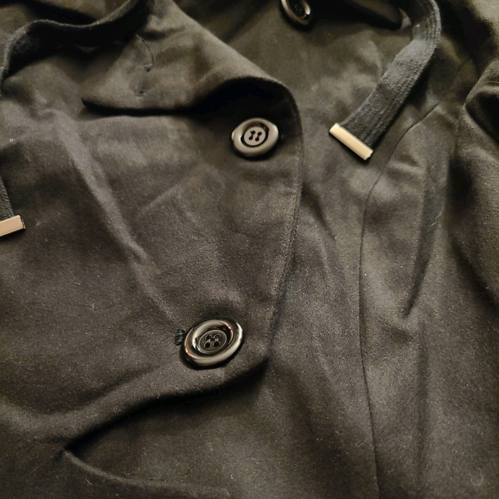 SISJULY XL NEW FIT & FLARE COAT BLACK GOTH STEAMPUNK ANIME ASYMMETRICAL COSTUME - Picture 14 of 15